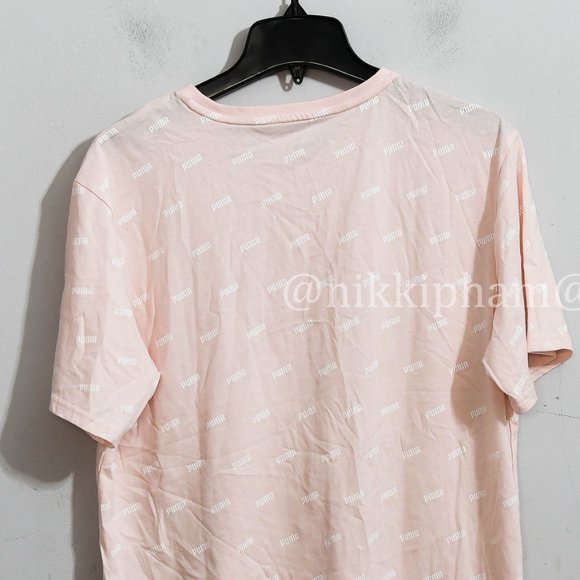 Puma Ladies' Boyfriend Logo Tee  in PInk - Picture 5 of 5